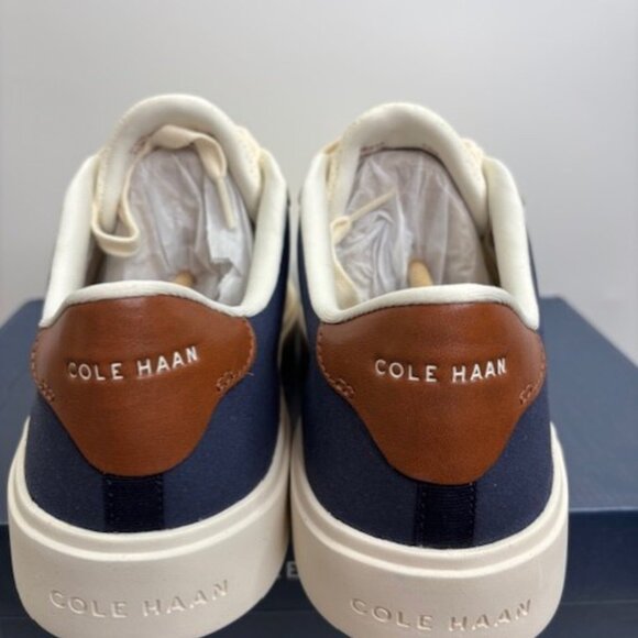 Cole Haan Men's Grand Crosscourt Winner Sneaker Ivory/Navy/Tan Size 13 NWB - Picture 12 of 16
